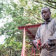 Stephen Odhiambo, a Nairobi carpenter, still hoping for customers